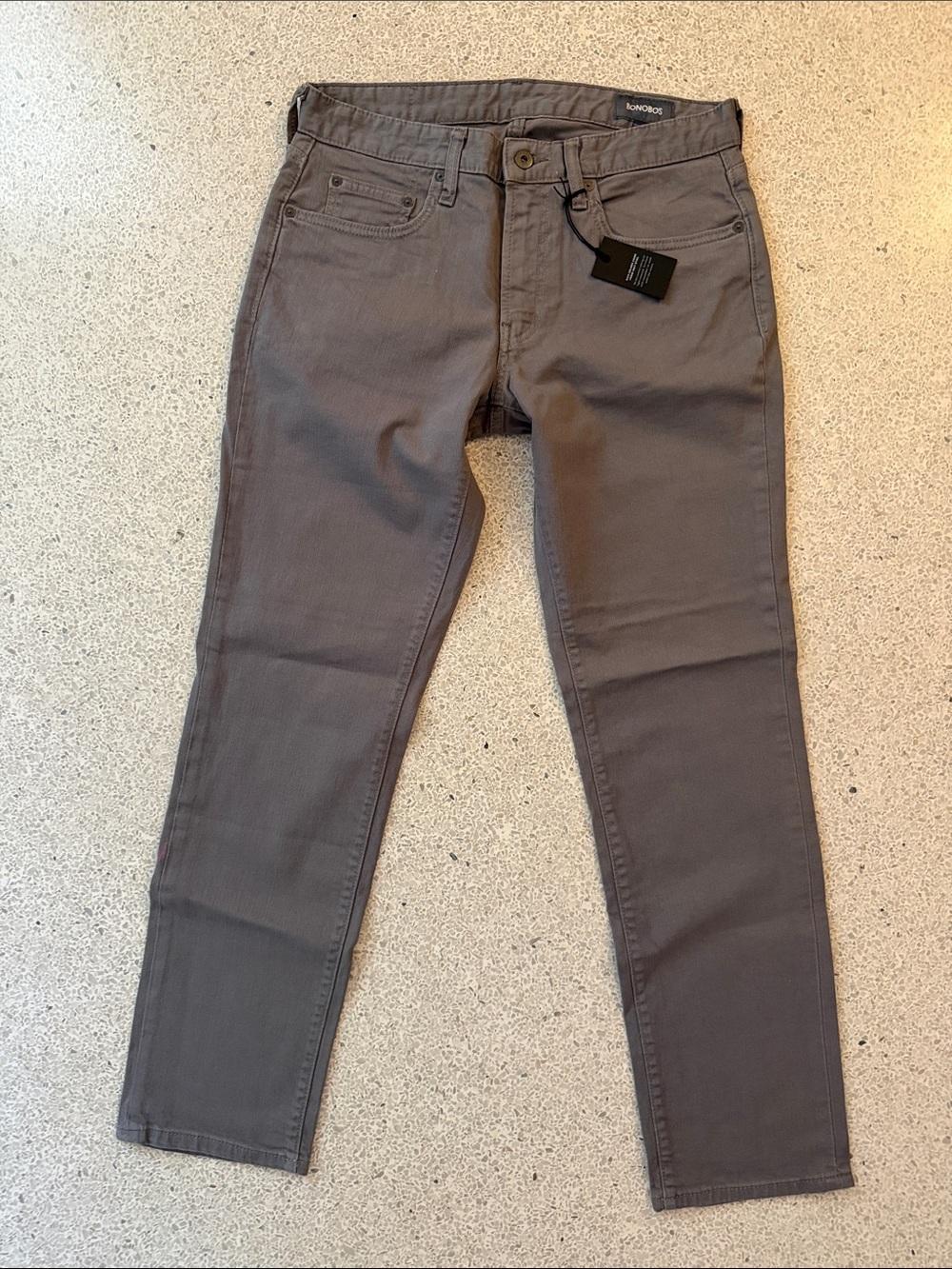 Bonobos Slim Straight Men's Jeans in Charcoal